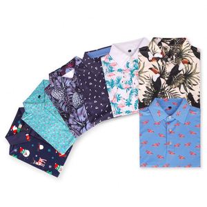 OEM Logo Graphic 100% Polyester <b>Men's</b> <b>T</b>-<b>Shirt</b> Allover Print Sublimation Drop Shoulder Design Soft Compression Golf <b>Shirt</b> - Product Image 1