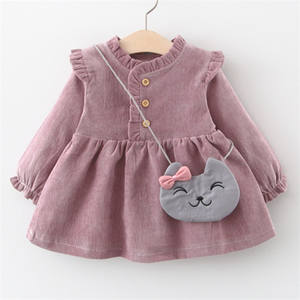 Vestidos de Bebé de Algodón Rosa de Lujo al por Mayor para Niñas con Mangas, los Productos Chinos Más Vendidos - Product Image 4