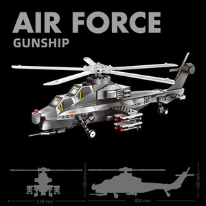 <span class=keywords><strong>Helicóptero</strong></span> <span class=keywords><strong>de</strong></span> Asalto 4002 Fiery Thunderbolt, Modelo <span class=keywords><strong>de</strong></span> <span class=keywords><strong>Helicóptero</strong></span> <span class=keywords><strong>de</strong></span> <span class=keywords><strong>Ataque</strong></span> <span class=keywords><strong>de</strong></span> la Fuerza Aérea, Bloques <span class=keywords><strong>de</strong></span> Construcción <span class=keywords><strong>de</strong></span> Plástico para Niños, Juguetes Educativos - Product Image 3