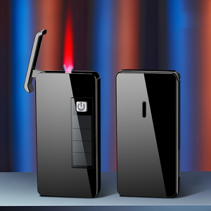 Accendino a gas butano ricaricabile solare 2099 accendino a fiamma rosa sigaretta antivento - Product Image 2