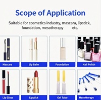 Machine de remplissage semi-automatique à piston pour petites doses, remplisseur de seringues pour crème cosmétique, gel, pâte, matériaux épais à haute viscosité