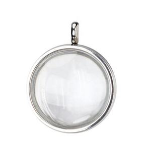 Yiwu-Tapa de tornillo de acero inoxidable Aceon, colgante de cristal con cúpula de cristal de recuerdo, joyería personalizable - Product Image 1