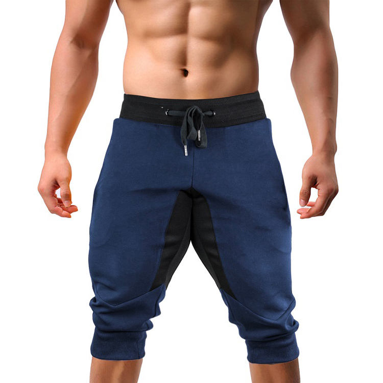 Pantaloni Capri da 3/4 da uomo pantaloncini da ginnastica sotto il