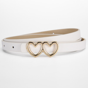 <span class=keywords><strong>Cintura</strong></span> Classica Retrò Vintage in PU per Ragazze, Casual per Jeans, Fibbia in Lega con Motivo Love, <span class=keywords><strong>Cintura</strong></span> per Capelli per Bambini, Larghezza 1,4 cm, Lunghezza 90 cm - Product Image 5