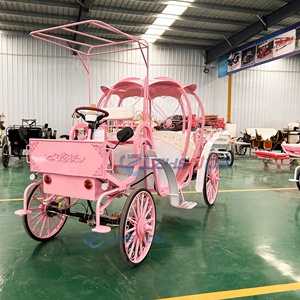 Carruaje Eléctrico Rosa Zhenda, Ideal para Turismo y Navidad, con 1 Año de Garantía - Product Image 3
