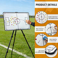 Tableau Tactique de Football pour Entraînement et Enseignement des Entraîneurs - Effaçable par Absorption Magnétique