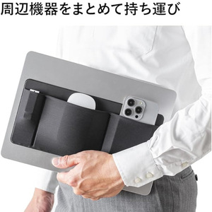 Portable <b>Mini</b> <b>Laptop</b> Bag with Sticker Back, Elastic Mouse Bag, Computer Accessories - Product Image 2