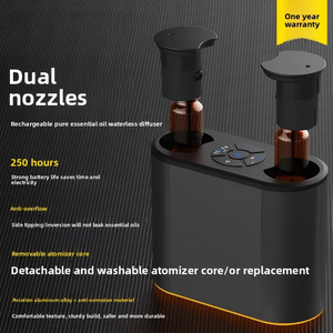Double Nozzle Design Metal USB-Powered Waterless Aroma <b>Diffuser</b> <b>for</b> <b>Essential</b> <b>Oils</b> & Household Use - Product Image 3