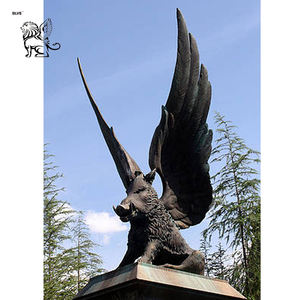 大きな装飾が有名な城金属豚像翼のあるイノシシ庭のためのブロンズ彫刻Hogsmeade有名な場所 - Product Image 6