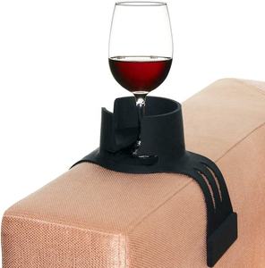 Para sofá, portavasos, bandeja de mesa <span class=keywords><strong>reclinable</strong></span> para copas de vino, tazas, vasos, vasos, latas de viaje, silicona antideslizante - Product Image 1