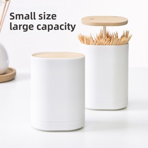 Caja para palillos de dientes con sistema de apertura automática, caja creativa para hisopos de algodón, caja de almacenamiento para palillos de dientes y hisopos de algodón para el hogar. - Product Image 5