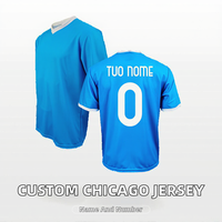 Camiseta de Fútbol Americano Personalizada de Alta Calidad, Manga Corta, Cuello en V, Poliéster/Algodón, Secado Rápido, Uniforme Deportivo Unisex