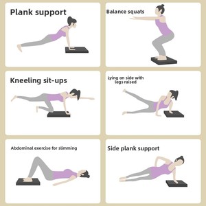 Coussin de <span class=keywords><strong>Yoga</strong></span> Souple et Rétractable à Haut Rebond, Antidérapant et Imperméable, pour Entraînement Sportif, Genouillère de Fitness, Modèle Balance - Product Image 3
