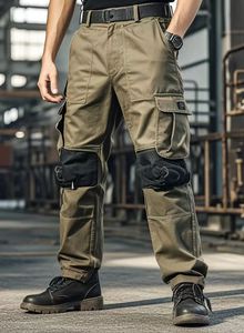 Nouveaux modèles de pantalons de <span class=keywords><strong>travail</strong></span> antistatiques robustes et personnalisés avec genouillères - Product Image 3
