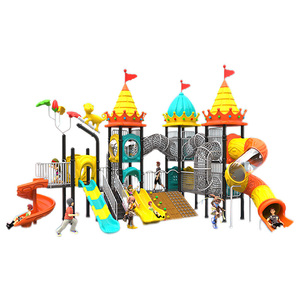 Thiết kế mới trường trẻ em trẻ em chơi thiết bị ngoài trời nhựa thương mại sân chơi trượt để bán - Product Image 1