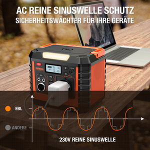 Station d'alimentation portable <span class=keywords><strong>EBL</strong></span> Electric Home Outdoor Mobile 330W, <span class=keywords><strong>camping</strong></span>, mini station d'alimentation portable étanche pour l'UE - Product Image 5
