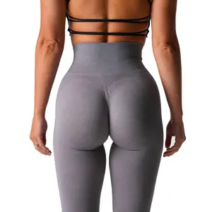 Leggings elasticizzati a vita alta da donna ad asciugatura rapida a prova di Squat senza cuciture