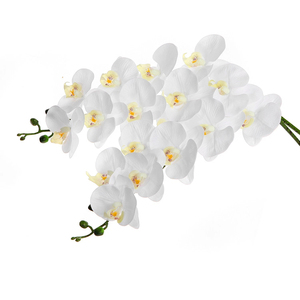 Orquídea Phalaenopsis Artificial Realista, Elegante Ramo de Flores Artificiales en Maceta, Adorno para Decoración del Hogar y Bodas - Product Image 1