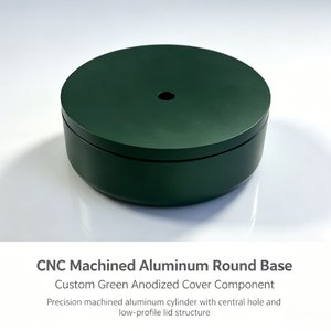 Componente de Carcasa Circular de Aluminio Anodizado en Color Personalizado, Base de Aluminio de Cavidad Profunda para Equipos Industriales - Product Image 2