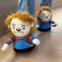 Chaussures personnalisées Chucky Horror Doll Produits transfrontaliers dérivés Ghost Doll Return Soul Plug Slippers Plush Figure