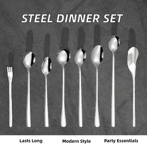 Ensemble de couverts en acier inoxydable de luxe avec finition polie miroir pour hôtel et usage domestique, ensemble de couverts disponible en prix de gros - Product Image 2