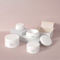Bouteille de crème de taille d'essai luxueuse de 5g emballage de crème pour les yeux à une couche à la mode de 10g boîte de crème de 30g bouteilles en plastique de 50ml