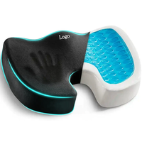 Coussin de Siège Ergonomique en Gel Amélioré, Oreiller Orthopédique en Mousse à Mémoire pour Coccyx, Coussin de Siège Auto pour Douleur au Coccyx, Tapis de Chaise de Bureau