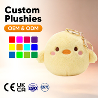 Portachiavi Peluche Morbido e Soffice a Forma di Gallina Rosa, Ciondolo Cartoon, Decorazione per la Casa, Unisex