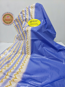 Bazin Riche Africain Original 100% <span class=keywords><strong>Coton</strong></span> Imprimé pour Femmes Nigérianes, Motifs de Mariage, Tissu Jacquard Bazin pour Mariages <span class=keywords><strong>au</strong></span> Mali - Product Image 2