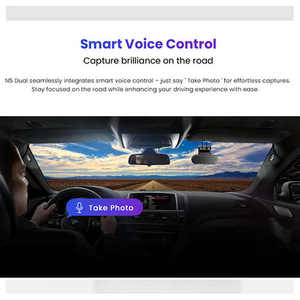 Nouvelle caméra de tableau de bord double DDPAI N5 2026, résolution 4K Ultra HD, GPS, vision nocturne, caméra de tableau de bord noire - Product Image 5