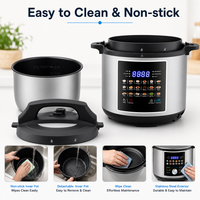 Cuisinière électrique multifonctionnelle 18-en-1 de 6,0 litres pour la maison, petits appareils électroménagers de cuisine