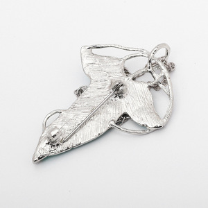 Colgante de Planta Temático, Chapado en Plata, Aleación, Hoja Verde, Amuleto Unisex, Joyería Vintage, Regalo 2024 - Product Image 3