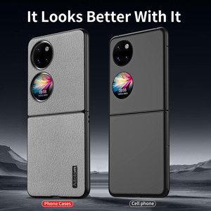 Estuche de grano de árbol para <span class=keywords><strong>Huawei</strong></span> <span class=keywords><strong>P50</strong></span> <span class=keywords><strong>Pocket</strong></span> / <span class=keywords><strong>Pocket</strong></span> 2 Luxury Back a prueba de golpes Lente anticaída Cubierta completa Parachoques suave - Product Image 4