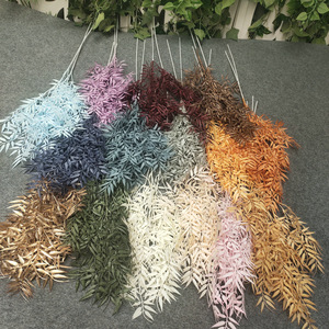 Composizioni floreali di foglie d'<span class=keywords><strong>oro</strong></span> di nozze a buon mercato all'ingrosso 100cm - Product Image 6