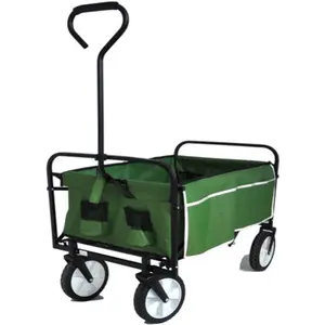 Outdoor Big Bloon Wheel Very Light Child Garden Camping Foldable Folding Steel Wagon Outdoor Garden Cart