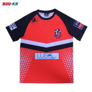Buker Sublimation Sports Tshirt avec Logo personnalisé imprimé vierge femmes hommes 100% Polyester Jersey t-shirts - Product Image 1