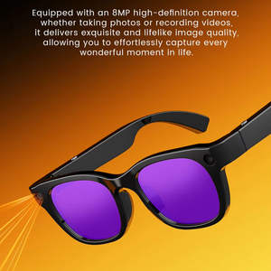 E06 Smart <b>Glasses</b> 8MP <b>Camera</b> Video Recording Simultaneous Interpretation AI Translation Object Recognition for - Product Image 2