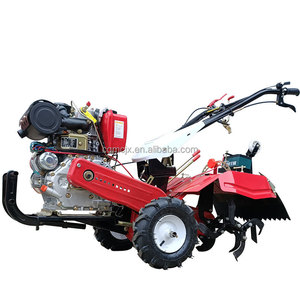 Cultivadora Rotativa de 5hp/7hp/9hp/12hp con Transmisión por Correa, Motor Diésel/Gasolina, Arranque por Retroceso, <span class=keywords><strong>Tractor</strong></span> Agrícola para Labranza y Deshierbe - Product Image 1