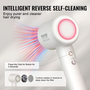 Secador de Pelo de Alta Velocidad Db Wholesale, 102000 RPM, Motor sin Escobillas, Iónico, 3 Temperaturas de Color, LED, para Uso Doméstico - Product Image 6