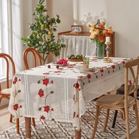 Nappe en dentelle Coton Chanvre Art Pastoral Nappe Creuse Maison Nappe Tapis Senior