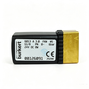 00126091 Accessoires pour interrupteur à diaphragme Bur Kert 6013 Solenoid 3.0 FKM MS G1/8 0-6 bar 240V Modbus Neuf Original Industriel - Product Image 1
