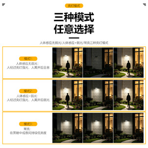Lámpara Solar de Pared para Exteriores, Impermeable, con Sensor de Movimiento, para Jardín, Patio, Balcón, Entrada, DC-928 - Product Image 4