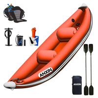Kayak gonflable de compétition pour équipes, trois places, modèle 2026, le plus vendu, avec pompe, sac à dos et trousse de réparation, kayak à pédales 3 personnes 3,1 - 4m