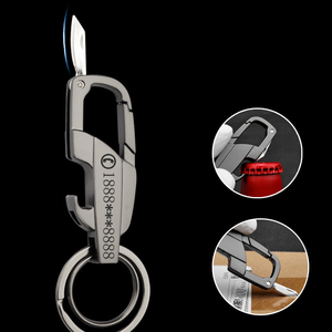 Quantité minimale de commande logo personnalisé porte-clés en métal multi-fonction fidget spinner décapsuleur laser lettrage voiture porte-clés penders cadeau en gros - Product Image 6