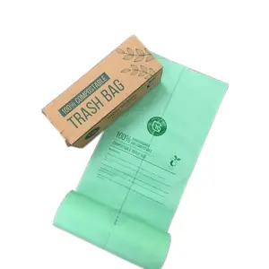 Kantong Kemasan Plastik Mudah Terurai 100% Biskuit Jagung Ramah Lingkungan Logo Kustom Pada Gulungan
