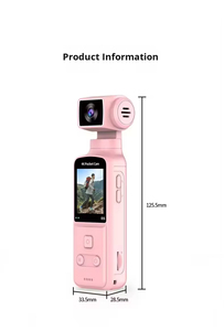 Cámara de acción de bolsillo directa de fábrica, cámara deportiva, cámara para vlogs, cámara corporal, cámara de acción de bolsillo para vlogs, construcción de cuerpo duradera de ABS - Product Image 2