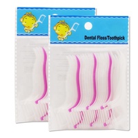 Brosses interdentaires de haute qualité avec têtes de brosse confortables, saveurs menthe et pastèque, en nylon/polyester/PTFE/soie