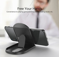 Support Téléphone et Tablette Universel Portable Pliable de Bureau, Multi-Angle, Berceau Flexible, Réglable