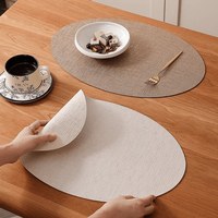 Nordischer Stil Tischset Gänseei-förmig Wasserdicht Ölbeständiges Leder