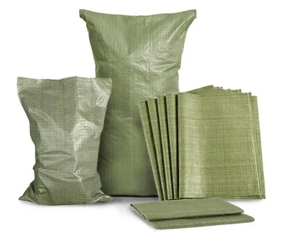 Cheapest green PP bags for packing building waste